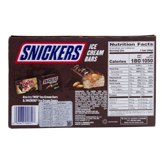 Picture of Snickers Ice Cream Bars 354ml