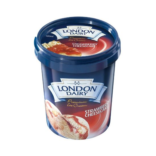 Picture of London Dairy Strawberry Cheesecake Ice Cream 500ml