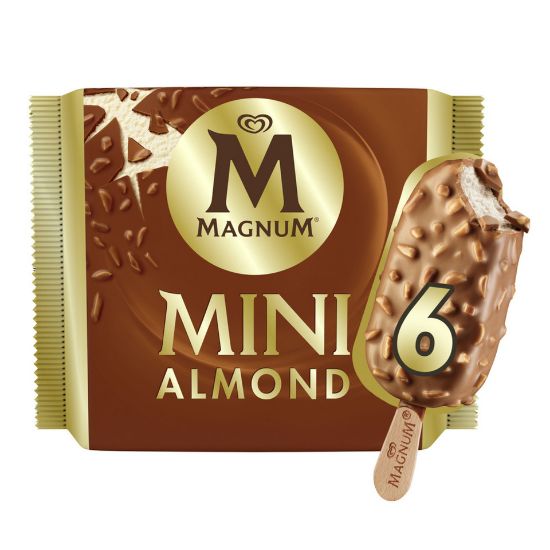 Picture of Magnum Mini Ice Cream Stick Almond 6 x 57.5ml