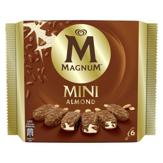 Picture of Magnum Mini Ice Cream Stick Almond 6 x 57.5ml