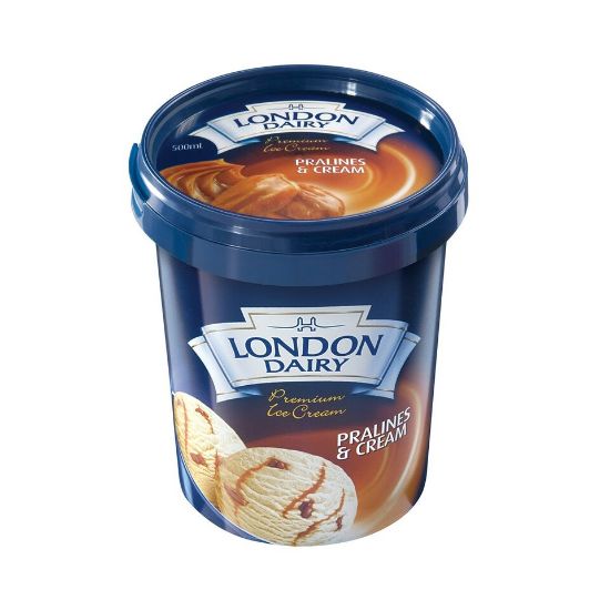 Picture of London Dairy Pralines & Cream Ice Cream 500ml