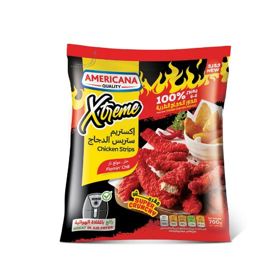 Picture of Americana Xtreme Flamin Chili Chicken Strips 700g(N)