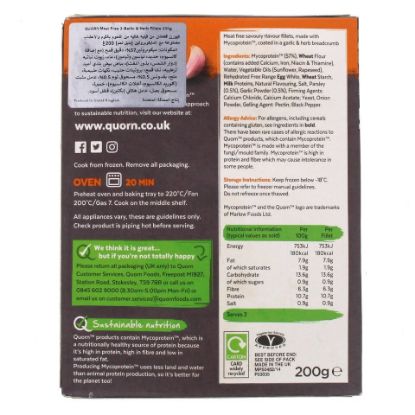 Picture of Quorn 2 Garlic And Herbs Fillets 200g(N)