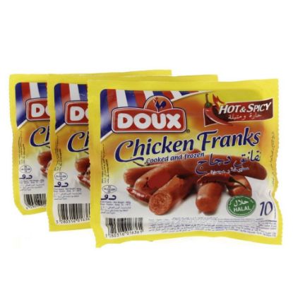 Picture of Doux Chicken Franks Hot And Spicy 3 x 400g(N)