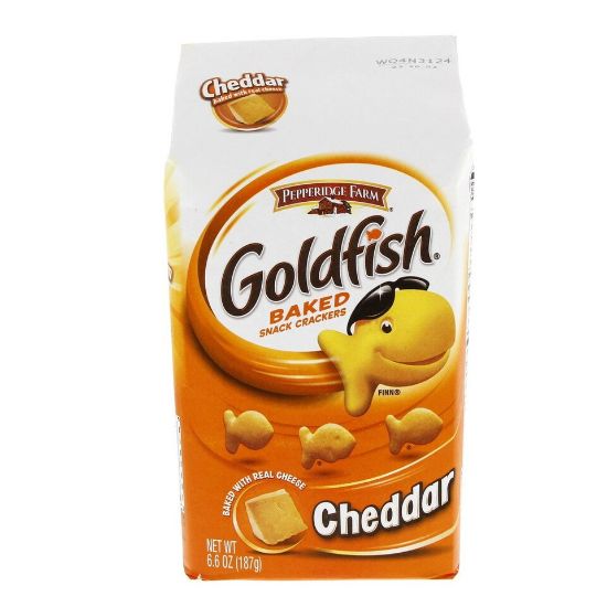 Picture of Pepperidge Farm Gold Fish Baked Snack Crackers Cheddar 187g