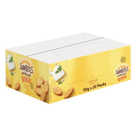 Picture of Sunbites Cheese and Herbs Bread Bites 50g