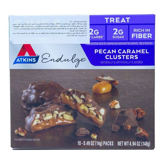 Picture of Atkins Endulge Pecan Caramel Clusters 10 x 14g