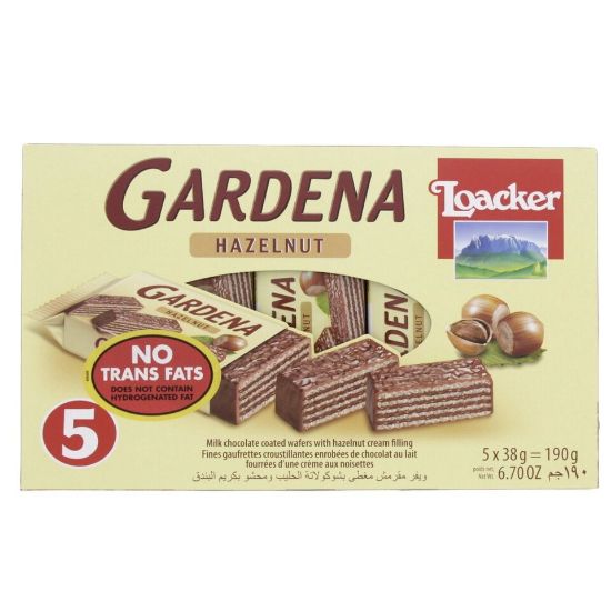 Picture of Loacker Gardena Hazelnut Wafers 5 x 38g