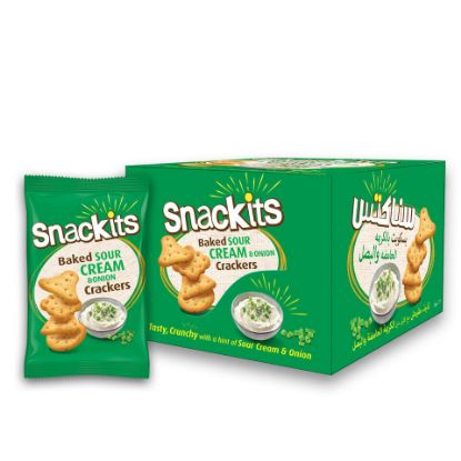 Picture of Nabil Snackits Sour Cream & Onion Baked Bites 12 x 26g