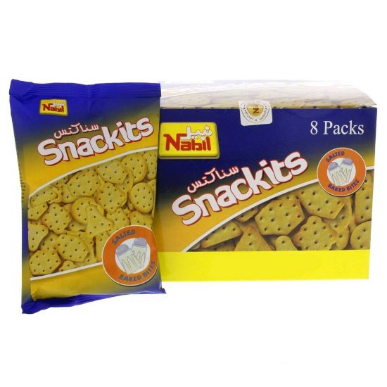 Picture of Nabil Snackits Salted Crackers Value Pack 8 x 26g