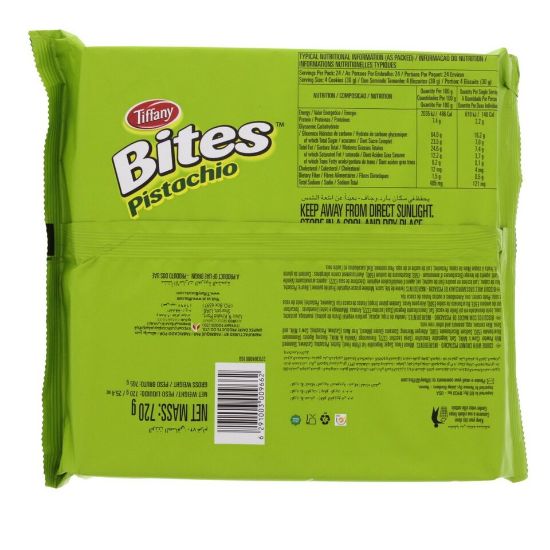 Picture of Tiffany Bites Pistachio Cookie Biscuits 8 x 72g