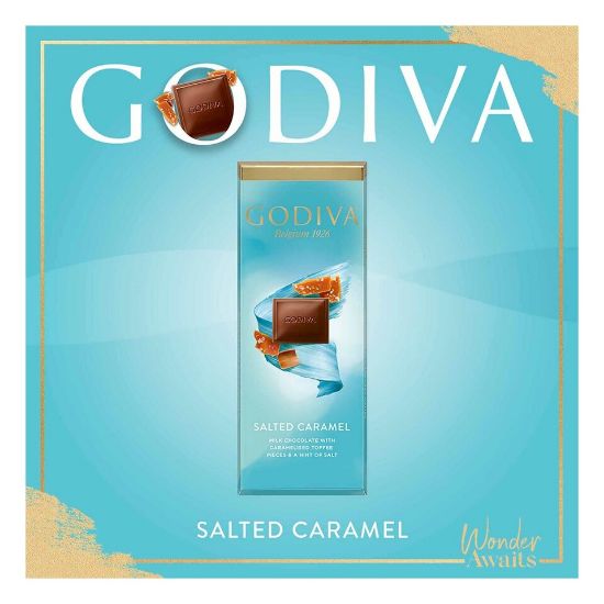 Picture of Godiva Milk Chocolate With Caramelised Toffee 90g(N)