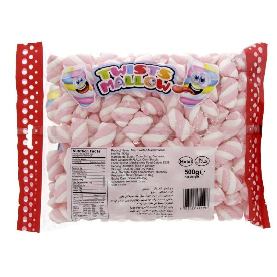 Picture of Erko Twists Mallow 500g(N)