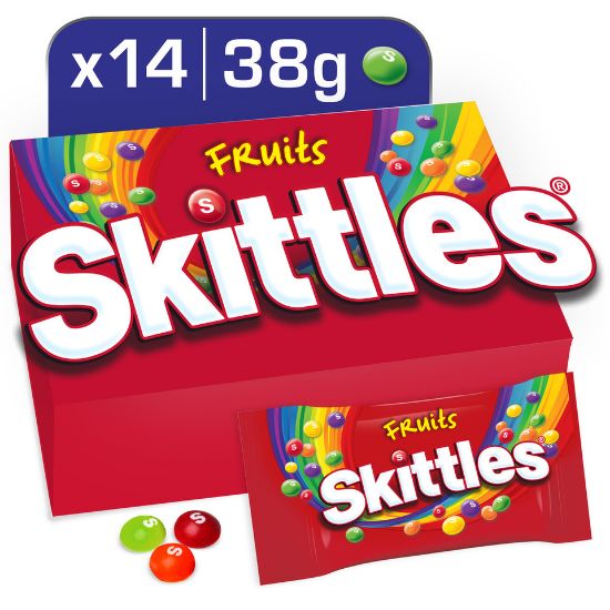 Picture of Skittles Candy Coated Chewy Lens Fruit Pouch 38g(N)