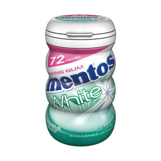 Picture of Mentos White Chewing Gum Spearmint Sugar Free 72pcs