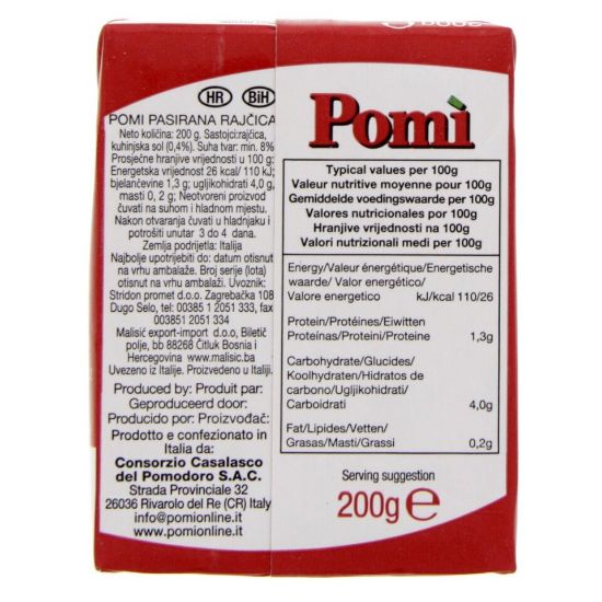 Picture of Pomi Strained Crushed Tomatoes 200g(N)