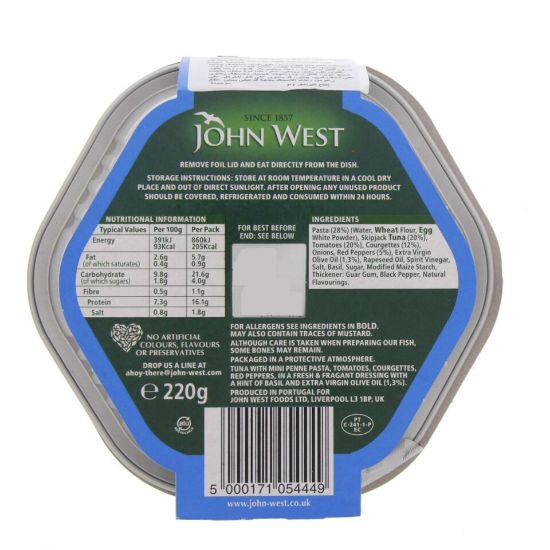 Picture of John West Italian Style Tuna Salad Light Lunch 220g(N)