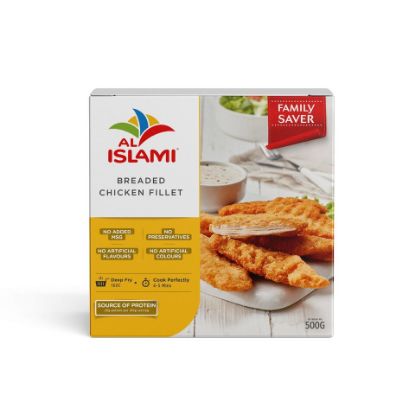 Picture of Al Islami Breaded Chicken Fillet 500g(N)