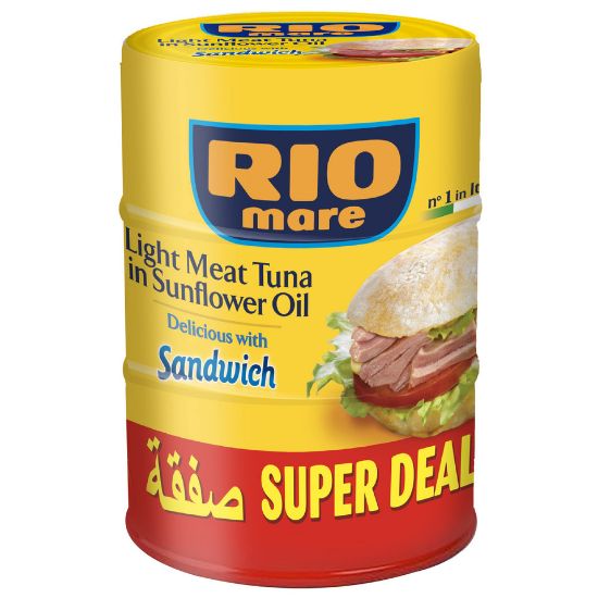 Picture of Rio Mare Light Meat Tuna In Sunflower Oil 3 x 160g