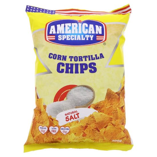 Picture of American Specialty Corn Tortilla Chips Natural Salt 200g