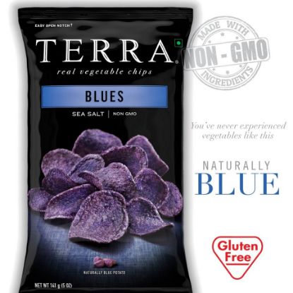 Picture of Terra Vegetable Chips Sea Salt Blues 141g