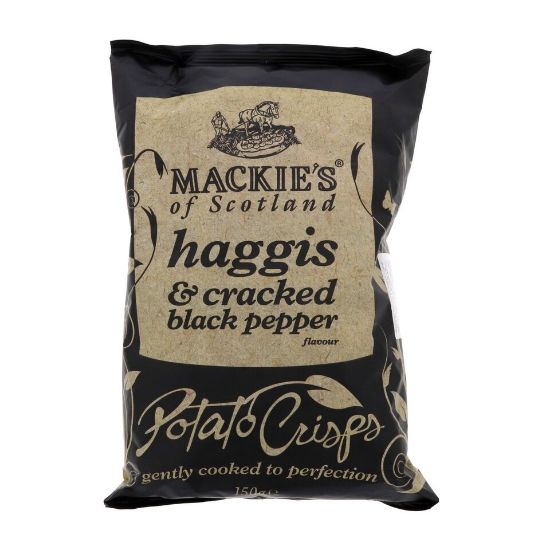 Picture of Mackies Haggis & Cracked Black Pepper Potato Crisps 150 g