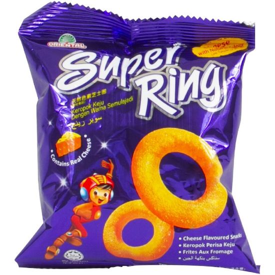 Picture of Oriental Super Ring Cheese Flavoured Snacks 25 x 14g