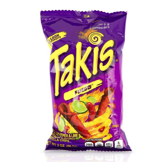 Picture of Takis Fuego Chips Chilli Pepper & Lime 56.7g