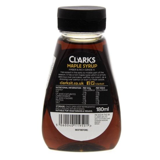 Picture of Clarks Pure Canadian Maple Syrup 180ml(N)