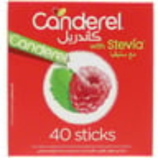 Picture of Canderel Sweetener With Stevia 40Sticks(N)