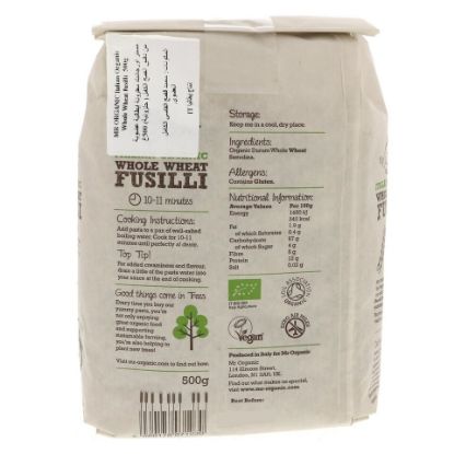 Picture of Mr.Organic Italian Organic Whole Wheat Fusilli Pasta 500g(N)