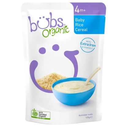 Picture of Organic Bubs Baby Rice Cereal For 4+ Months 125g