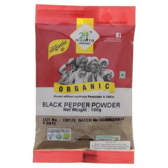 Picture of 24 Mantra Organic Black Pepper Powder 100g