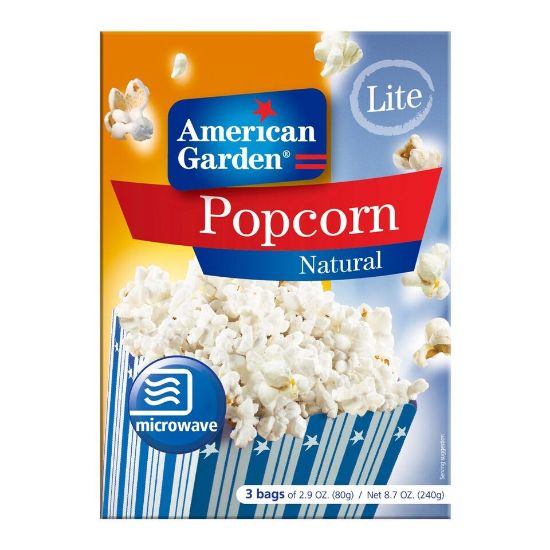 Picture of American Garden Natural Lite Popcorn Gluten Free 240g(N)