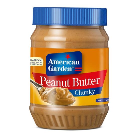 Picture of American Garden Chunky Peanut Butter Vegan & Gluten Free 454g(N)