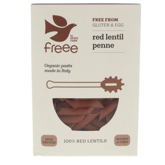 Picture of Doves Farm Freee Organic Red Lentil Penne Pasta 250g(N)