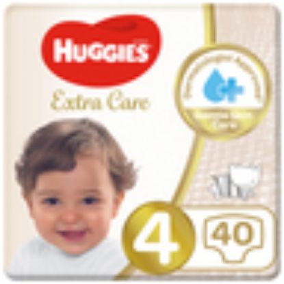 Picture of Huggies Extra Care Diapers Size 4, 8-14kg 40pcs