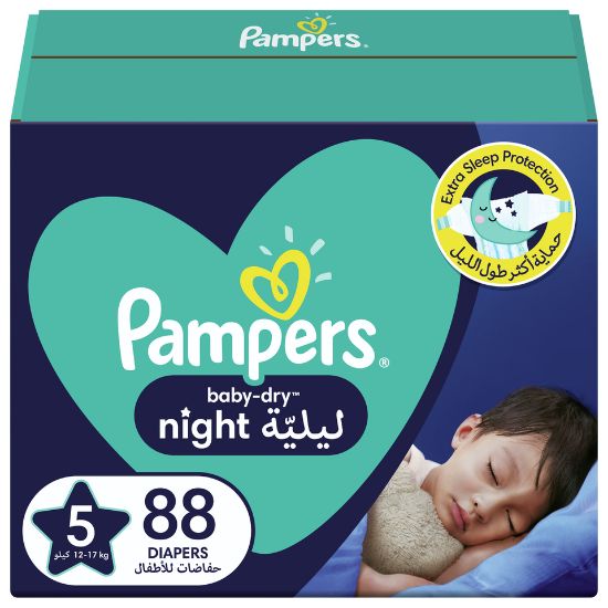 Picture of Pampers Baby-Dry Night Diapers Size 5 12-17kg 88pcs