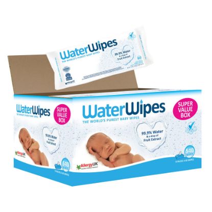 Picture of Water Wipes Fruit Extract Baby Wipes 9 x 60pcs