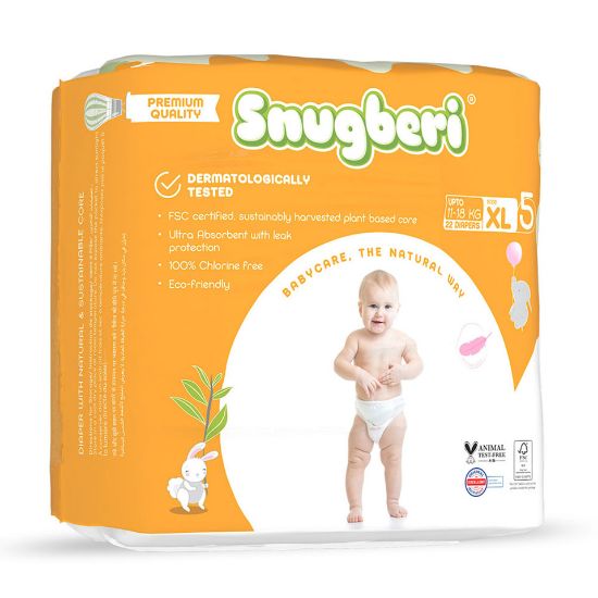 Picture of Snugberi Baby Diaper Size 5, XL 11-18kg 22pcs