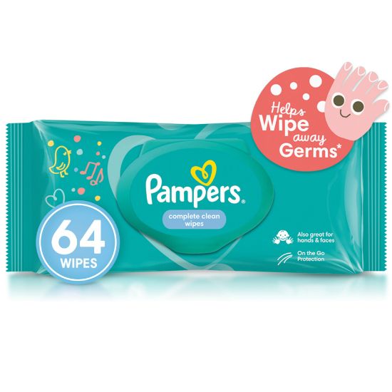 Picture of Pampers Complete Clean Baby Wipes 64pcs