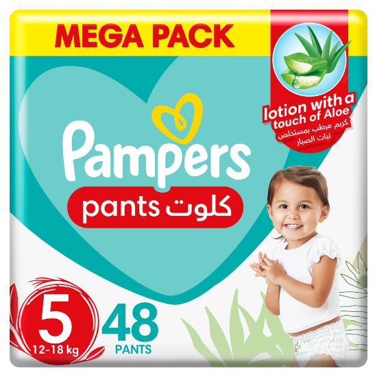 Picture of Pampers Baby-Dry Pants Diapers Size 5, 12-18kg 48pcs