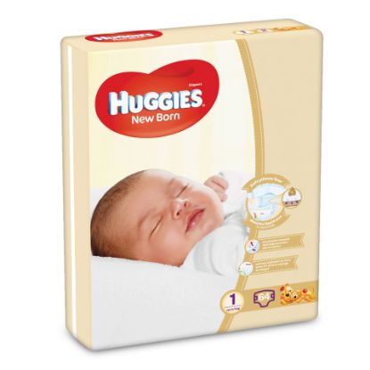 Picture of Huggies New Born Size 1 Value Up to 5kg 64pcs