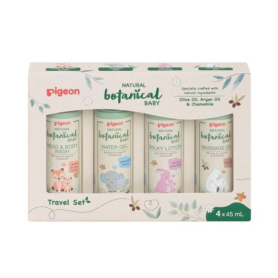 Picture of Pigeon Natural Botanical Baby Travel Set 4 x 45ml