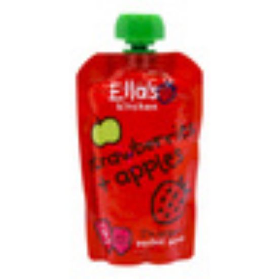 Picture of Ella's Organic Baby Food Strawberries + Apples 120g