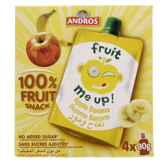 Picture of Andros Fruit Snack Apple Banana 4 x 90g