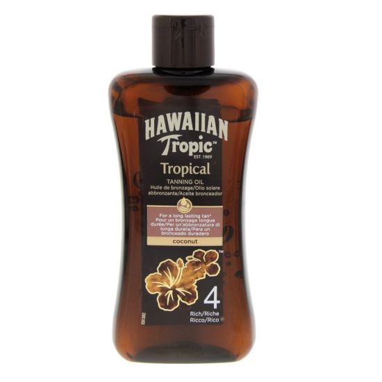 Picture of Hawaiian Tropic Tropical Tanning Oil Coconut SPF4 200ml