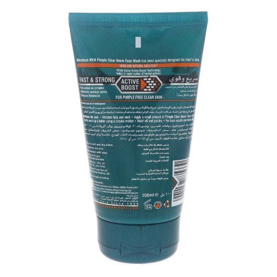 Picture of Himalaya Men Pimple Clear Neem Face Wash 100ml