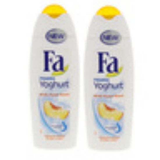 Picture of Fa Shower Cream Frozen Yoghurt White Peach Scent 2 x 250ml