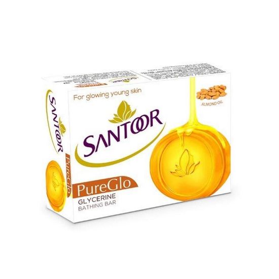 Picture of Santoor Pure Glo Glycerine Soap 125g(N)